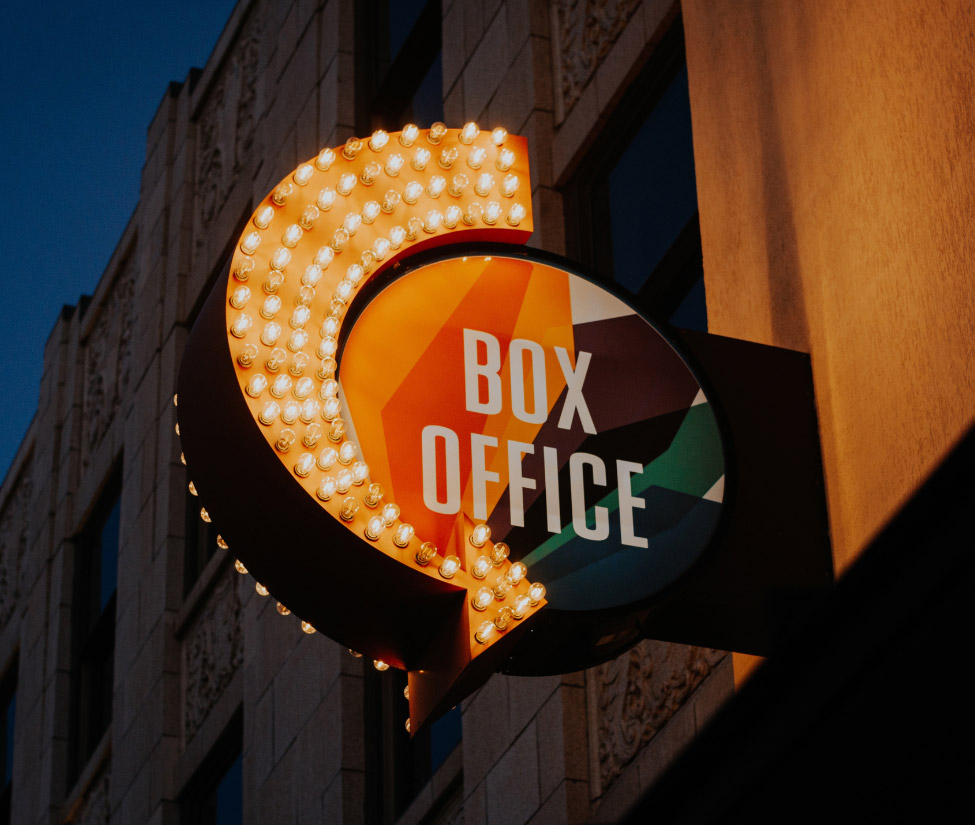 Box Office exterior sign
