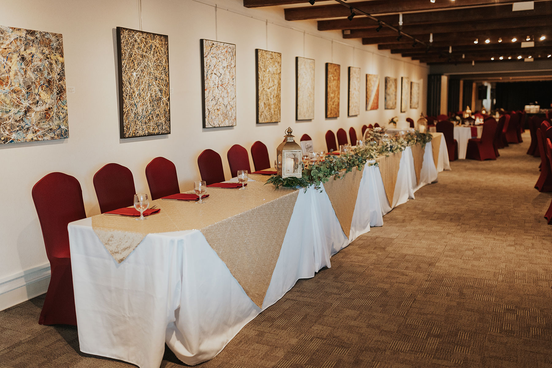 Reception Gallery with head table