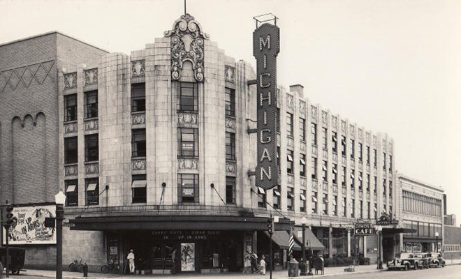 Historic Michigan Theater exterior