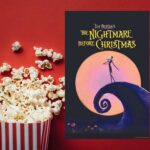The Nightmare Before Christmas movie poster and popcorn