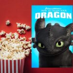 How to Train Your Dragon movie poster and popcorn